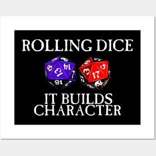 Rolling Dice Builds Character Posters and Art